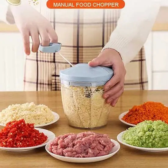 Manual Food Chopper – High Quality Kitchen Tool for Chopping Vegetables, Fruits, Herbs & Other Ingredients
