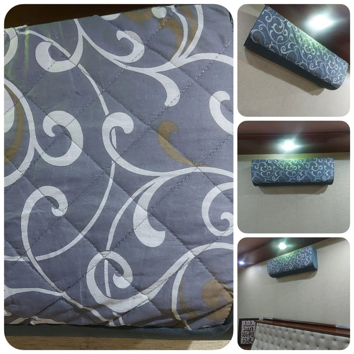 Premium Quilted AC Cover – Indoor & Outdoor Unit Protection – 1 Ton
