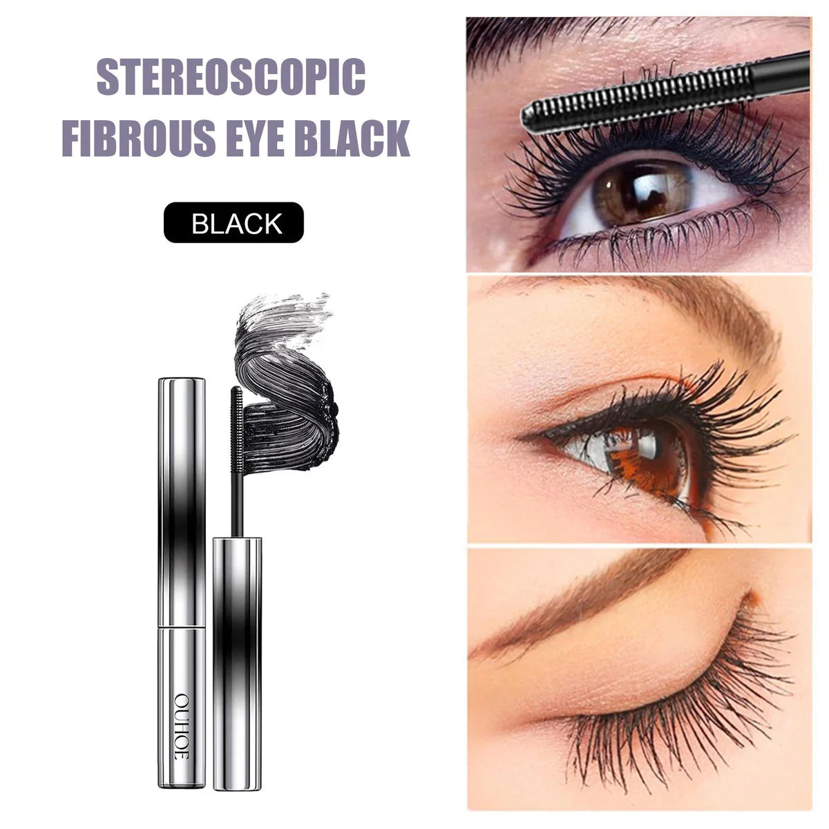 Stereoscopic Fibrous Mascara – Volume & Length