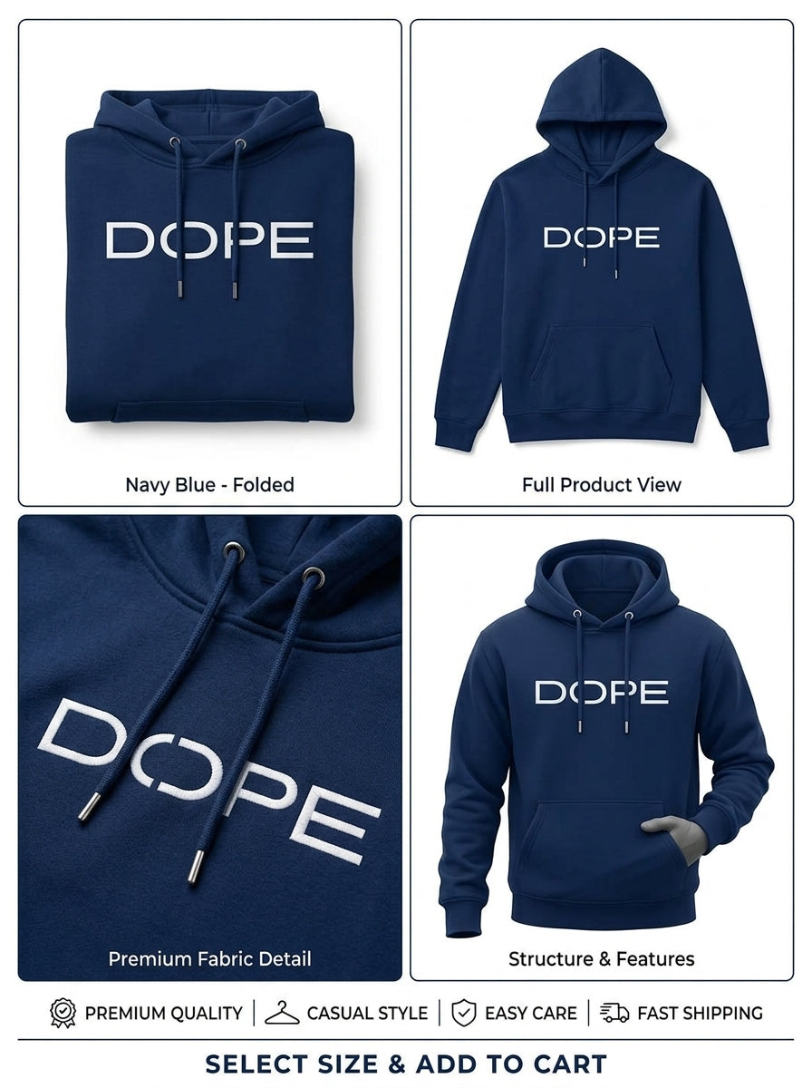Men's Fleece Printed Hoodie – Fearless DOPE