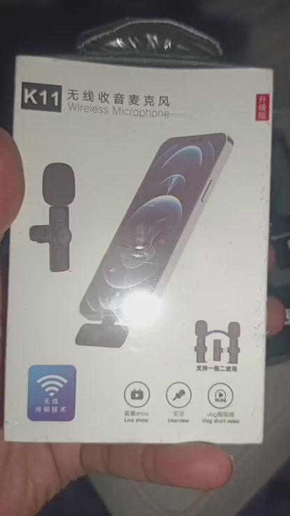 Dual Clip-On Bluetooth Mic, 2-Person Wireless Microphone with Reverb, Noise Reduction, Clear Sound for TikTok, YouTube, Vlogging, Podcast & Interviews